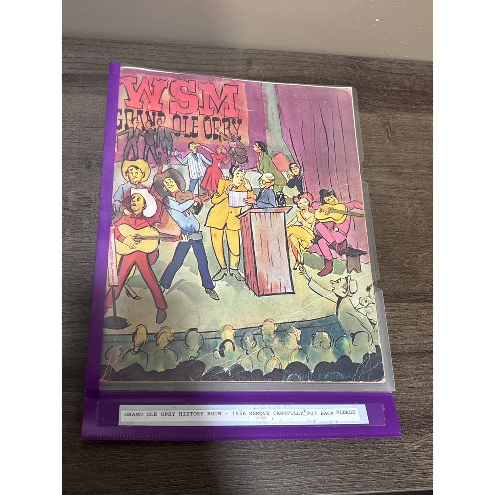 Vintage 1966 WSM Grand Ole Opry History Picture Book Vol 3 Ed 1 Archie Campbell